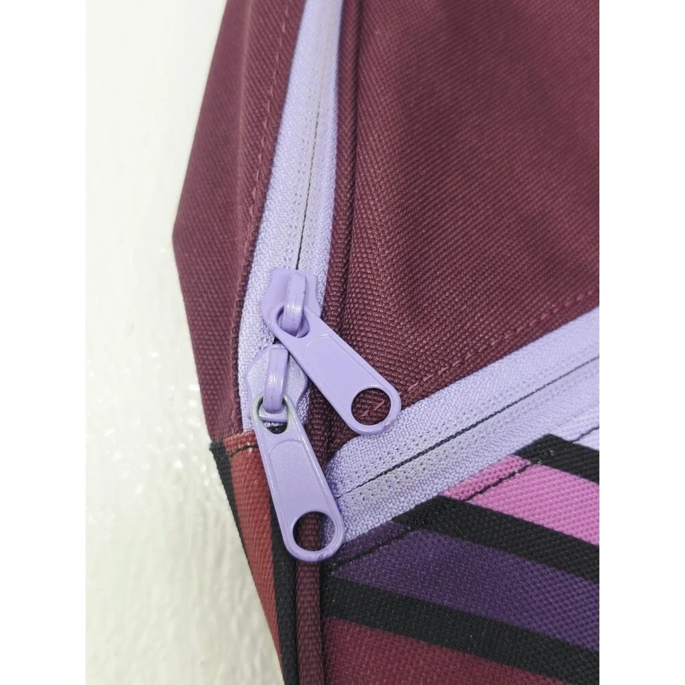Kavu Rope Sling Paxton Bag Purple September Stripe NWOT Boho